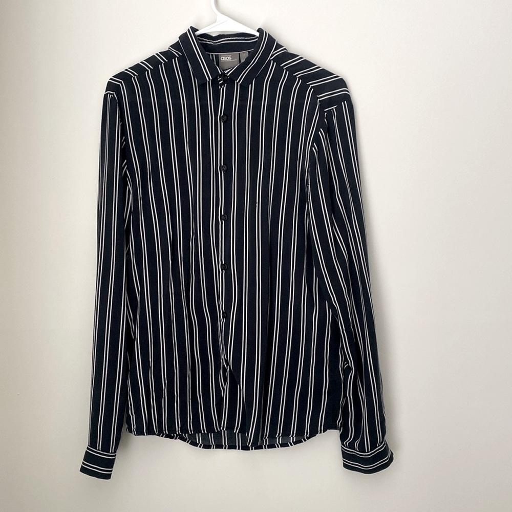 Asos Long-Sleeved Button-down Stripped Shirt